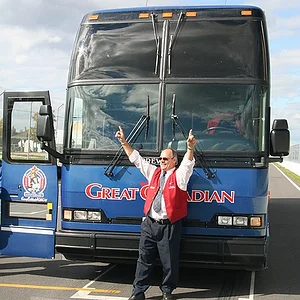 Or Great bus Driver won the racce @ Montreal Grand Prix Circuit
